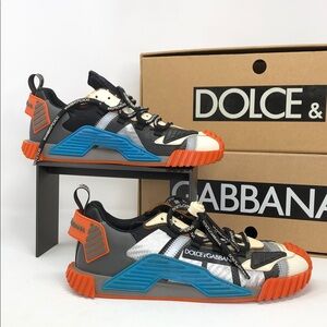 Dolce & Gabbana NS1 Orange Logo Low Top AO224-80995 Lifestyle Shoes - EU 40